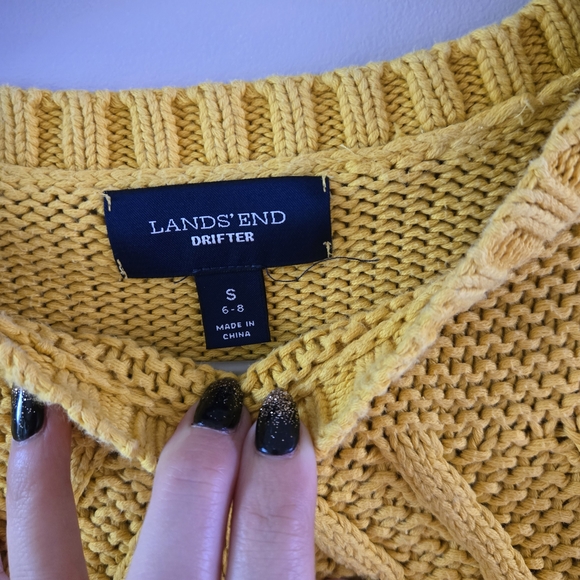 Yellow Cable Knit Sweater - Picture 4 of 5
